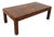 Vintage Rectangular Coffee Table in Elm and Burl, 1970s For Sale