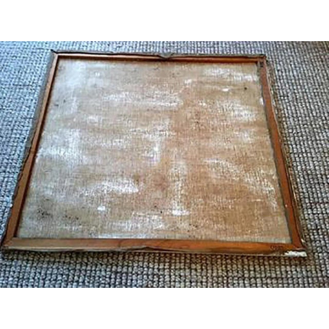 Paint 1970s Wyona Diskin Modern Baroque Feast Oil Painting Amongst Monkeys and Parrot For Sale - Image 7 of 8