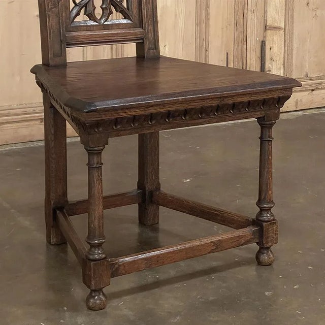 19th Century French Gothic Revival Chair For Sale - Image 9 of 13