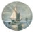 Seascape Porcelain Wall Plate from Bing & Grøndahl, 1890s For Sale