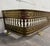 English Antique English Brass Fireplace Fender For Sale - Image 3 of 11