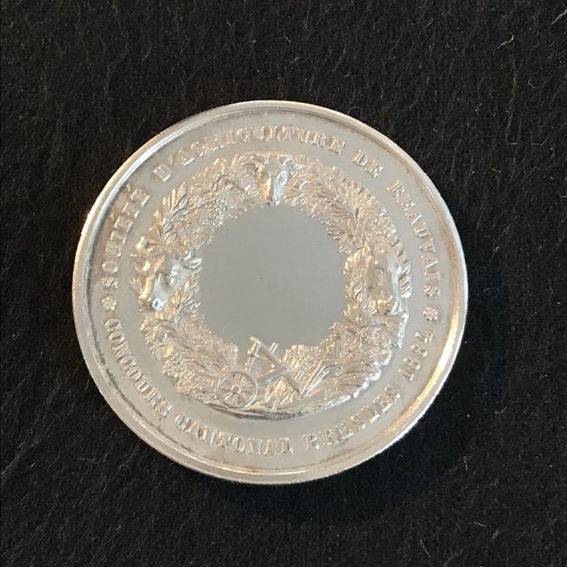 French French Medal Award: Societe D’Agriculture De Beauvais 1884 - Agricultural Prize For Sale - Image 3 of 3
