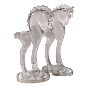 1940's Art Glass Pony Sculpture by Paden City for Barth Arts