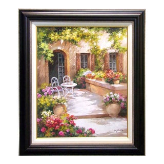 Paul Guy Gantner "Untitled" Original Oil Painting With Custom Frame Landscape For Sale