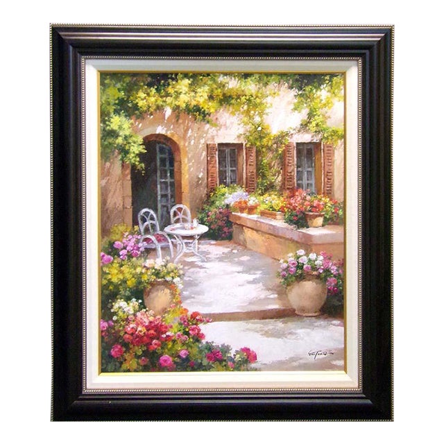 Paul Guy Gantner "Untitled" Original Oil Painting With Custom Frame Landscape For Sale