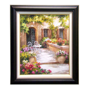 Paul Guy Gantner "Untitled" Original Oil Painting With Custom Frame Landscape