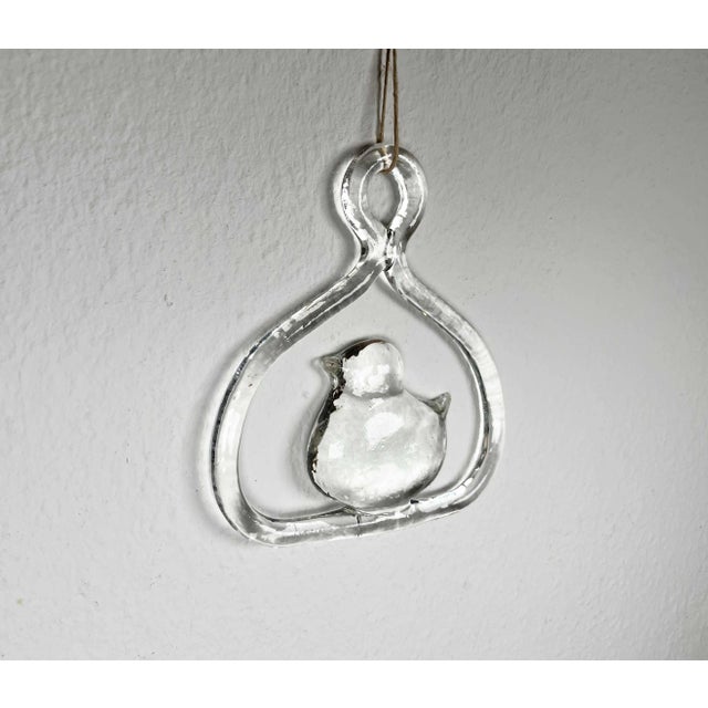 Vintage Swedish Bird Window Decoration in Glass by Bertil Vallien for Kosta Boda, 1970s For Sale - Image 6 of 10