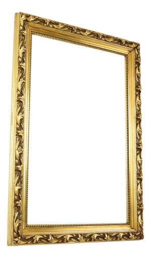 Antique Baroque Style Gold Leaf Gilded Pine Frame