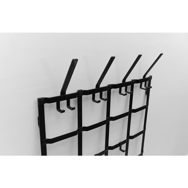 1960s Mid-Century Modern Geometric 3D Wall Coat Rack, 1960s For Sale - Image 5 of 10