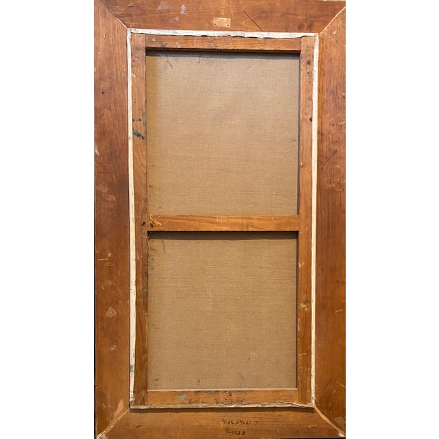 Brown Henri d'Anty, French Modernist Large Floral Oil Painting Expressionist Flowers in Vase For Sale - Image 8 of 8