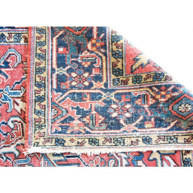 Early 20th Century Persian Heriz Rug For Sale - Image 13 of 14