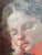 1900s Joso Buzan Girl Resting on Hand Portrait Oil Painting For Sale - Image 4 of 6