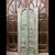 1920s Antique Indian Carved Double Doors With Hand-Forged Brass Rustic Teak Entry Doors 81.5 For Sale - Image 5 of 6