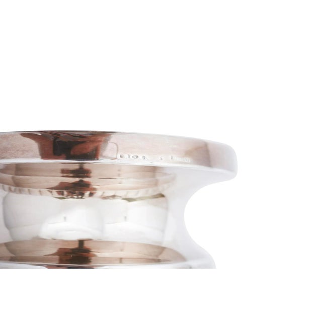 Metal Antique Large Sterling Silver Wine Cooler / Ice Bucket For Sale - Image 7 of 11