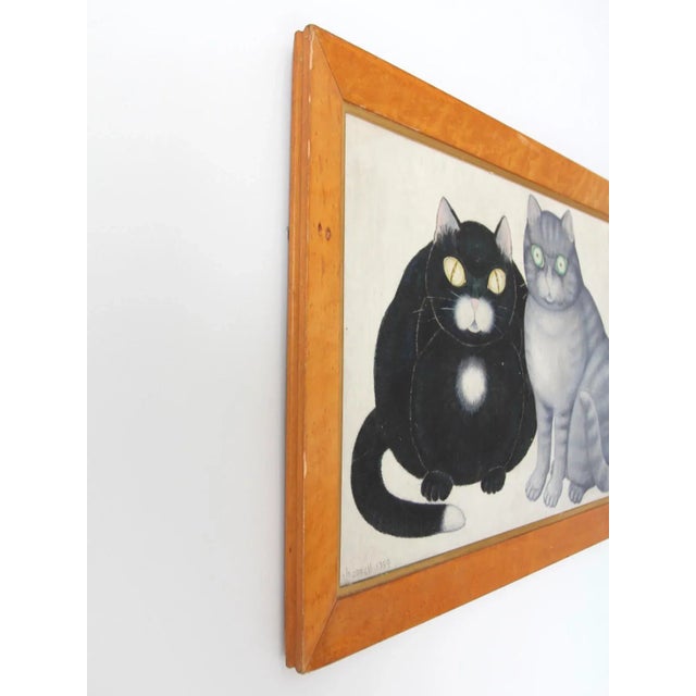 Mid Century Framed Painting, Looking by William Chappell 1964 For Sale - Image 6 of 10