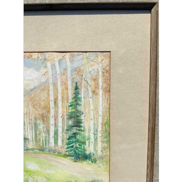 1950s Bert G. Phillips (1868–1956) "Fall Aspens" Watercolor Painting For Sale In San Diego - Image 6 of 12