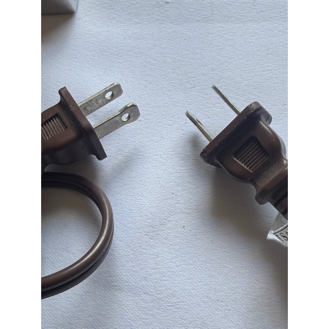 1990s Palecek Organic Modern Espresso Pencil Reed Lamps - A Pair For Sale - Image 12 of 12