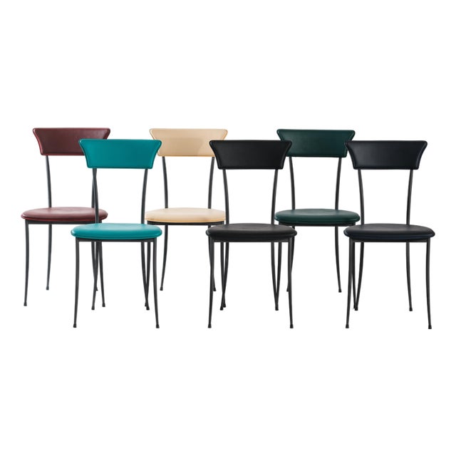 Dining Chairs by Arper Italy, 1980s — Set of 6 For Sale