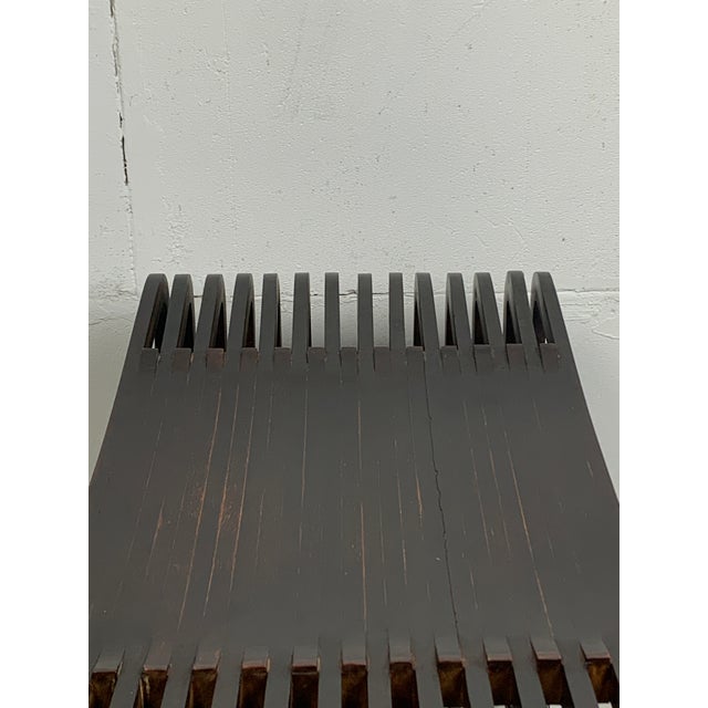 Vintage Dutch Slatted Wooden Wavy Curvy Coffee Table, 1970s For Sale - Image 14 of 15