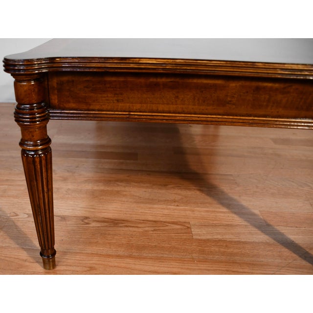 1950s Henredon English Style Walnut Coffee Table For Sale - Image 9 of 18