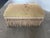 Vintage Floral Needlepoint Upholstered Ottoman With Tassel & Bullion Fringe For Sale In West Palm - Image 6 of 8