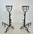 This very fine, rare, interesting, and important pair of andirons is made of wrought iron. They are decorated with...