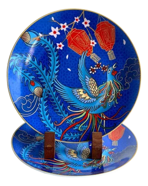 Williams Sonoma Lunar Collection Pheonix/Lantern Salad Plates, Set of 2