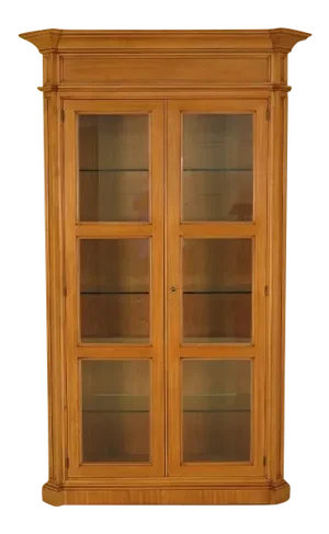 1990s Vintage Italian 2-Door Curio Display Cabinet