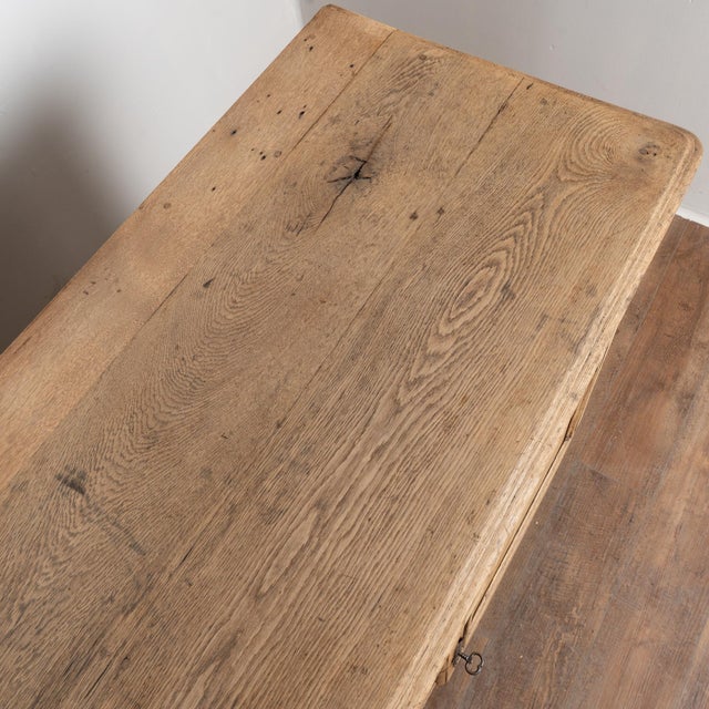 Mid-19th Century French Bleached Oak Sideboard Buffet For Sale - Image 6 of 12