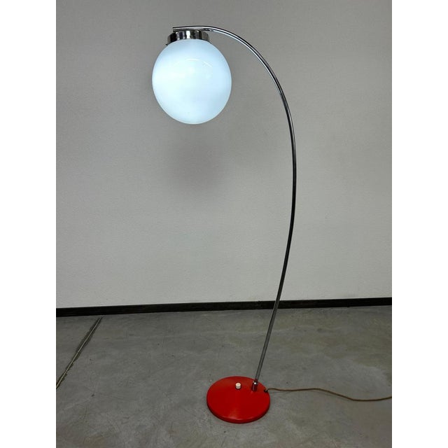 Mid-Century Modern Glass Floor Lamp, 1970s For Sale - Image 3 of 11