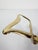 Mid-Century Modern Italian Brass Wall Coat Hooks in the style of Osvaldo Borsani, 1950s, Set of 2 For Sale - Image 3 of 18