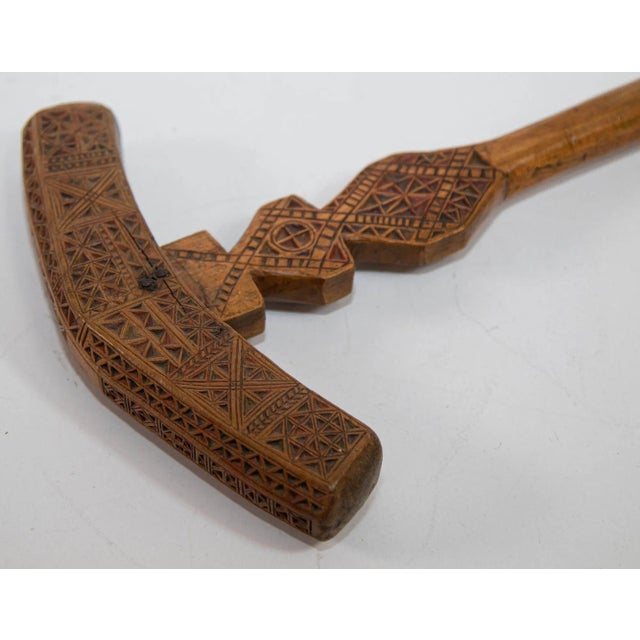 Moroccan Berber Wooden Sugar Hammer Marteau a Sucre Deggaga For Sale - Image 10 of 12
