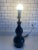 Mid-20th Century Ceramic Table Lamp Black With Gold Flecks For Sale - Image 4 of 9