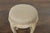 Cream Pair of French Midcentury Walnut Stools with Cabriole Legs and New Upholstery For Sale - Image 8 of 12