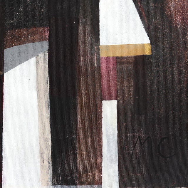 2020s Amarone 2 - Abstract Burgundy Brown Tone Landscape Acrylic Painting on Canvas Original Artwork by Maria C Bernhardsson For Sale - Image 5 of 6