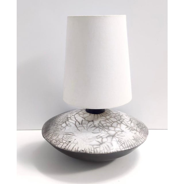 Italian Raku Ceramic Table Lamp, 1980s For Sale - Image 14 of 14