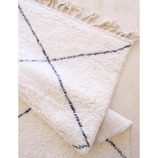 Moroccan Beni Ourain Wool Rug - 9.6 X 8.5 Ft For Sale In Cleveland - Image 6 of 7