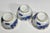 18th Century Chinese Export Blue & White Tea Bowls and Underplates With English Clobbering - Set of 5 For Sale - Image 11 of 13
