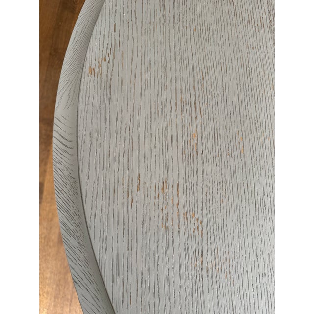 Wood Attributed Hooker Furniture Dining Room Reverie Round Dining Table With Leaf and Custom-Made Protective Pads For Sale - Image 7 of 10