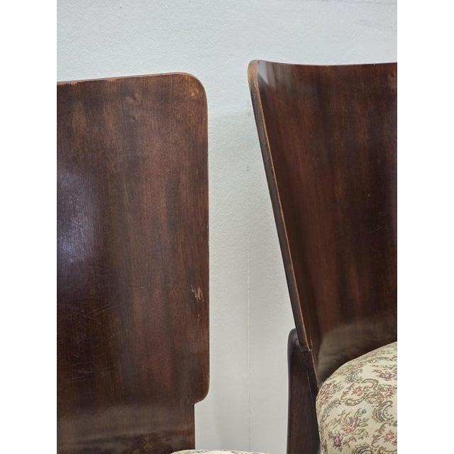 H-214 Dining Chairs attributed to Jindřich Halabala for Úp Závody, Former Czechoslovakia, 1950s, Set of 4 For Sale - Image 17 of 18