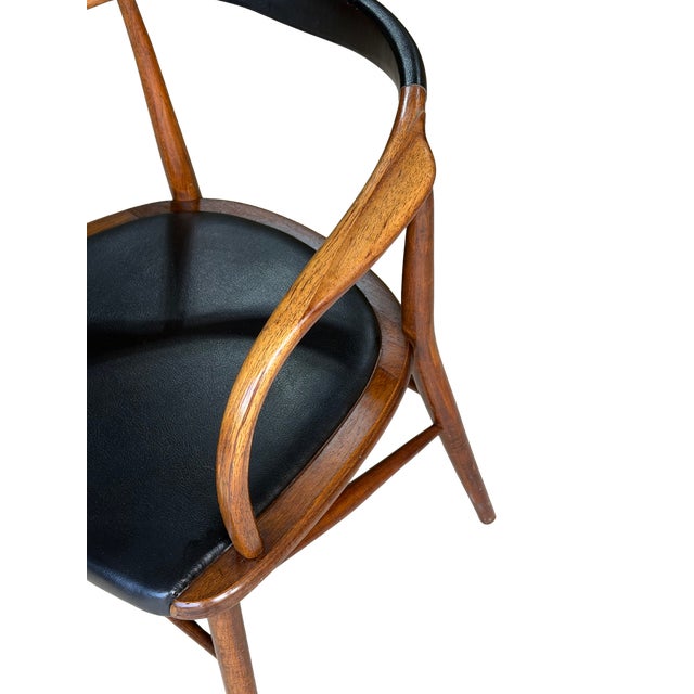 Jack Cartwright for Boling Charter Mid-Century Modern Bent Walnut Armchair, Circa 1958 For Sale - Image 15 of 17
