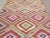 Mid-Century Modern Mid 20th Century Handmade Turkish Antalya Kilim Diamond Design Area Rug For Sale - Image 3 of 11