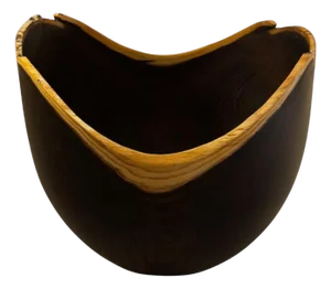 Wooden Bowl in Laburnum by Hans Henning Pedersen