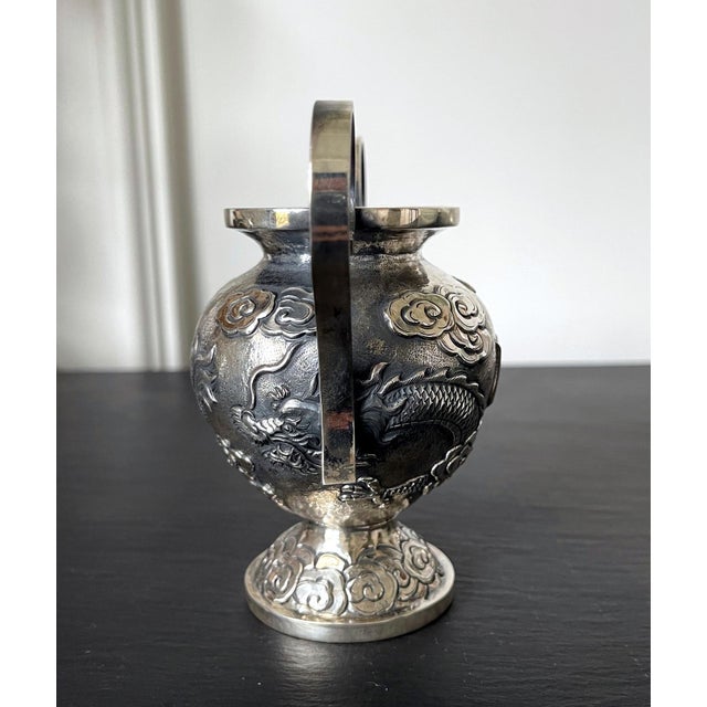 Early 20th Century Chinese Export Silver Tea or Coffee Service by ZeeSung - 3 pcs For Sale - Image 18 of 18