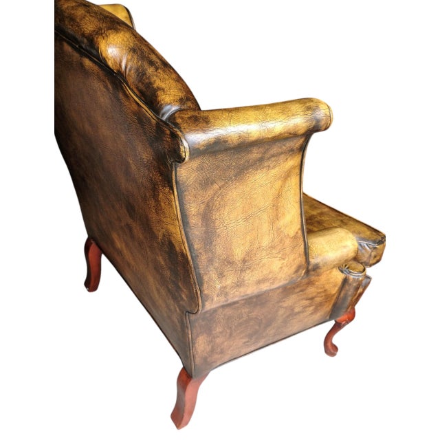 Traditional Elevate Your Space With This Rare Vintage Wingback Chair From the Renowned Douglas Furniture Company. For Sale - Image 3 of 12