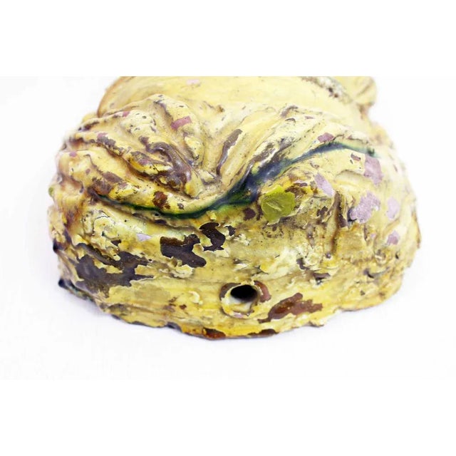 Mid-Century Modern Mid-Century Ceramic Faun Head For Sale - Image 3 of 13