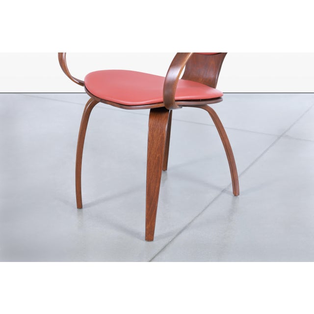 Vintage Sculptural Walnut “Pretzel” Armchairs by Plycraft For Sale - Image 10 of 14