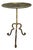 Spanish Gilt Iron Side Table on an Elevated Tripod Base For Sale