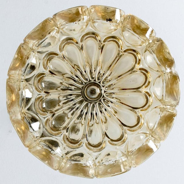 Amber Glass Pendant attributed to Helena Tynell for Glashütte Limburg, 1970s For Sale - Image 15 of 18