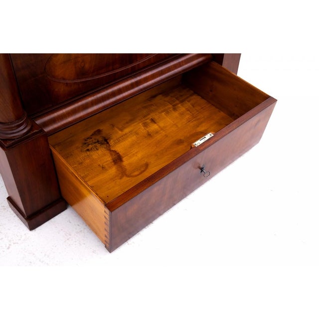 Antique Biedermeier Walnut Secretary, Western Europe, 1840s For Sale - Image 14 of 18